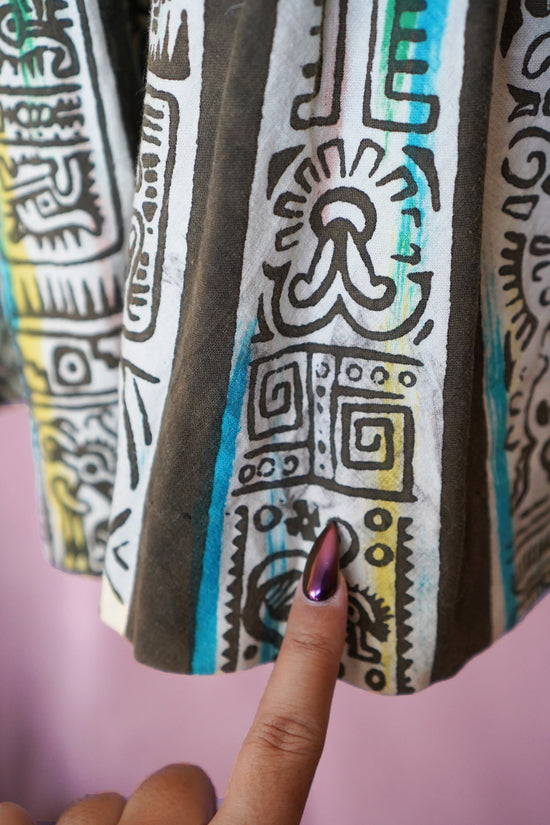 1950s Mexican Circle Skirt (Hieroglyph Print)
