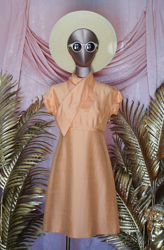 1950s Emma Domb Peach Jacket & Dress set.
