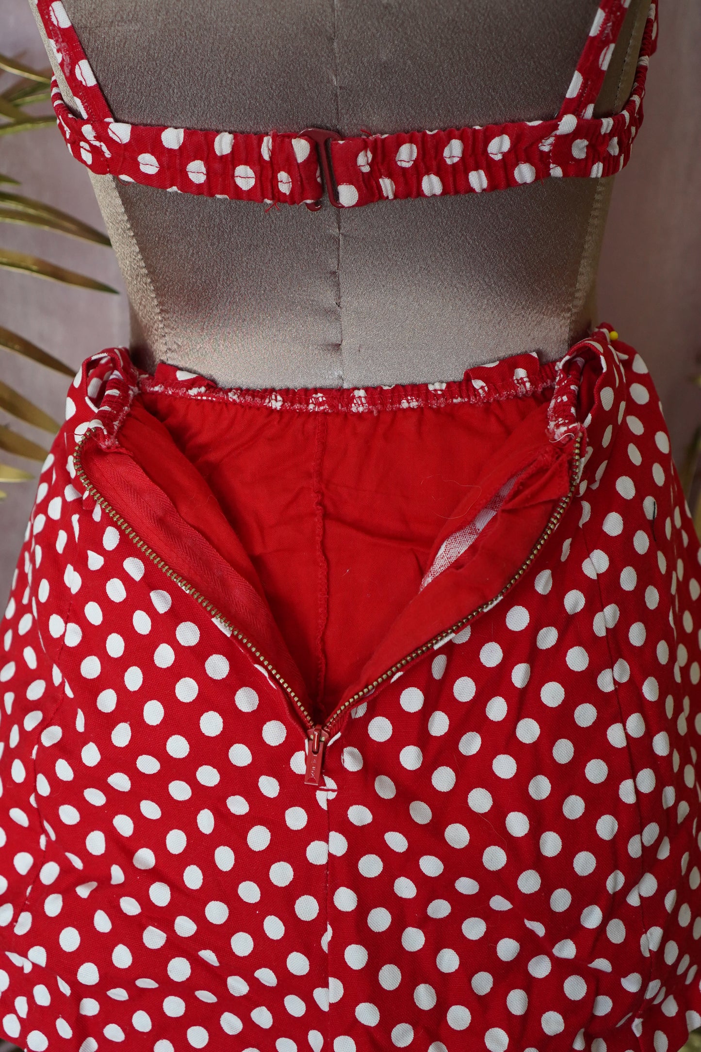 1950s Red Polka Dot Swimsuit