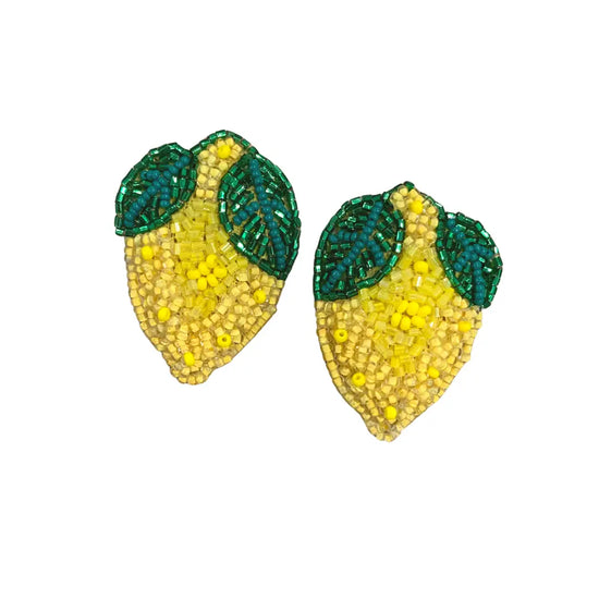 Beaded Limones Earrings