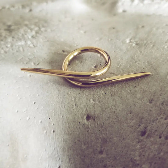 Brass Barbed Wire Ring