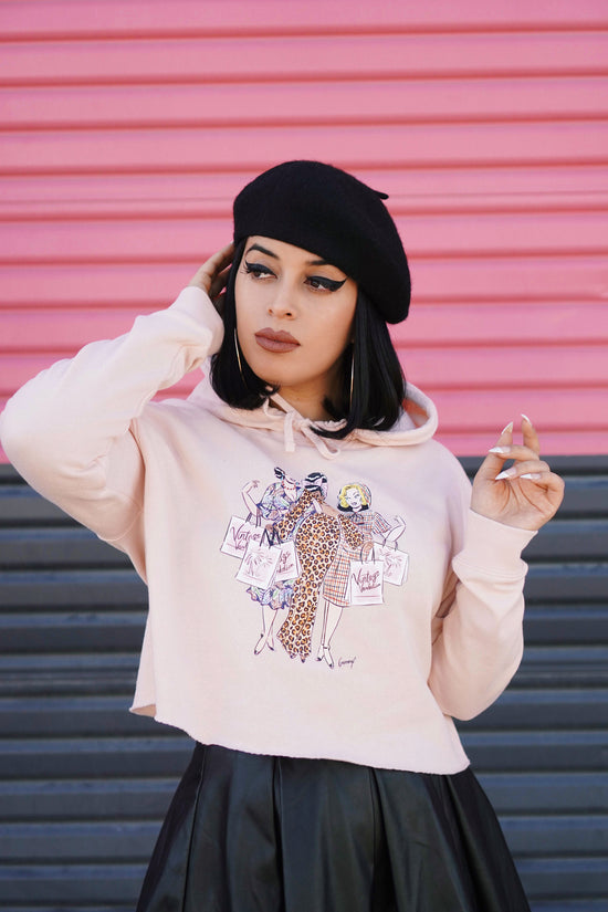 Load image into Gallery viewer, The &amp;quot;Shopaholic&amp;quot; Hoodie (Blush Pink)

